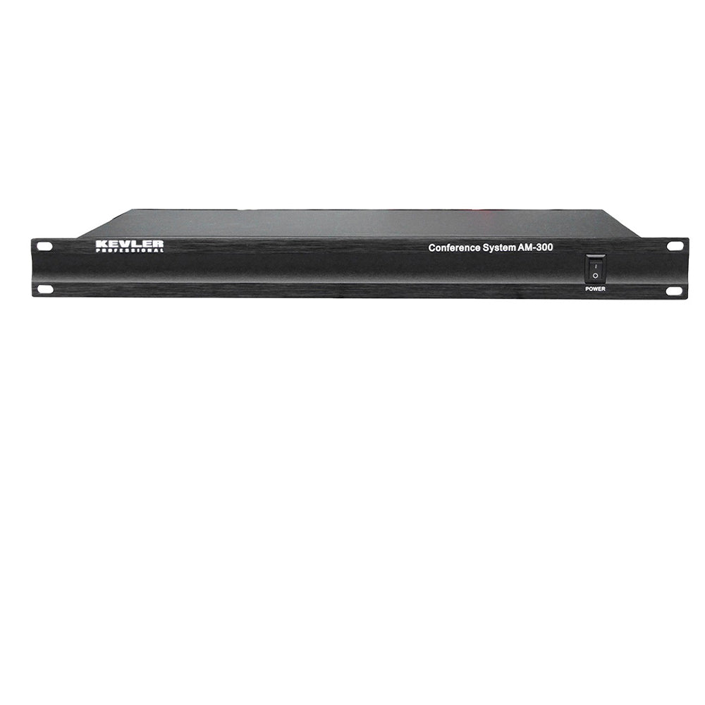 KEVLER AM-300 Conference System Main Unit with Din Connector, Chairman Priority Controls and 20Hz-18KHz Frequency Response