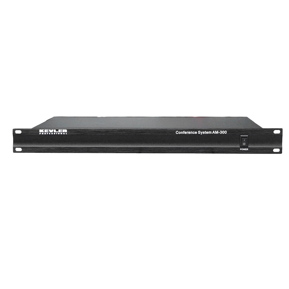 KEVLER AM-300 Conference System Main Unit with Din Connector, Chairman Priority Controls and 20Hz-18KHz Frequency Response