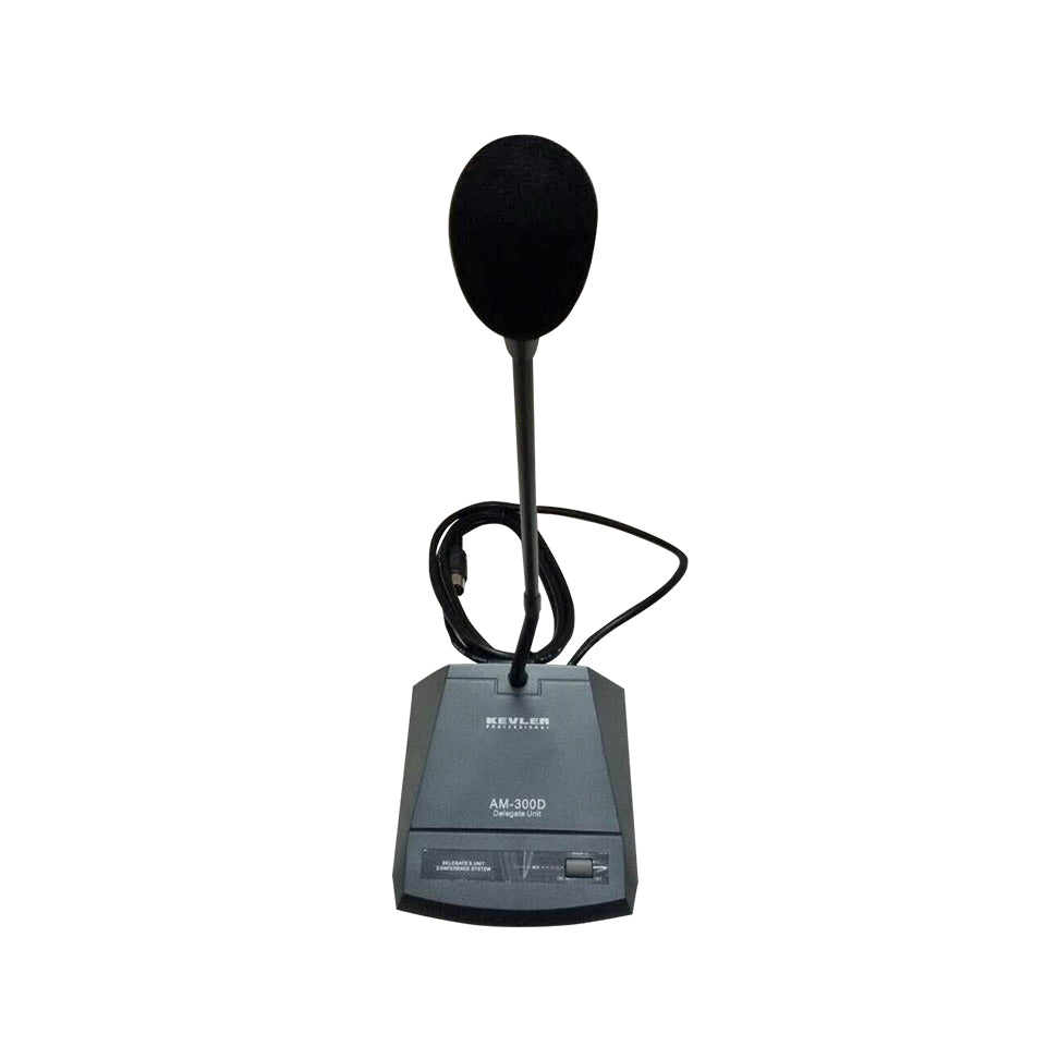 KEVLER AM-300 Series Conference Microphone Unit with Unidirectional Condenser, On/Off Buttons, Red Light Indicator for Business Conference System (Chairman) | AM-300C