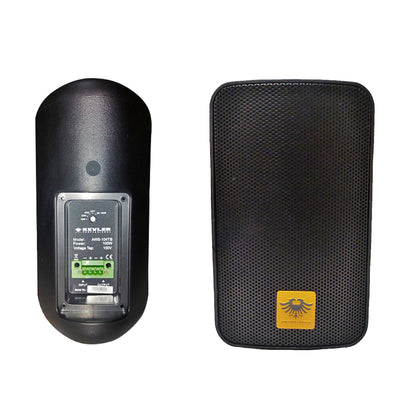 KEVLER AWS-104 4" 100W 2-Way Full Range Passive Waterproof Wall Mount Speaker (PAIR) with 100V Multi TAP Function for Large Rooms and Outdoor Use (Black, White)