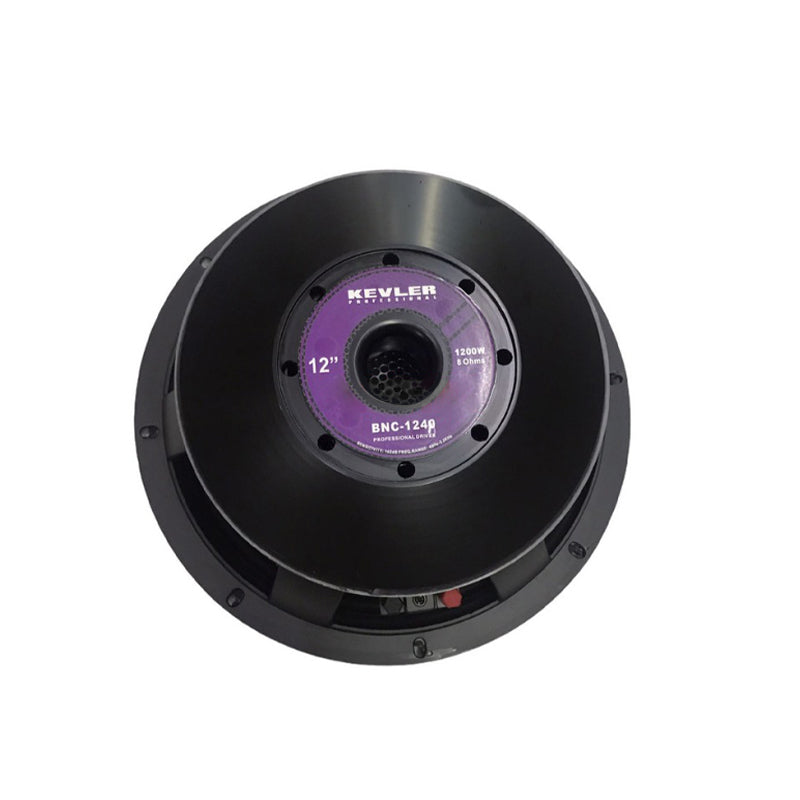 KEVLER BNC-1240 12" Diameter 1200W Professional Driver Subwoofer Speaker with 4" Voice Coil and Aluminum Case Body for Audio Equipment