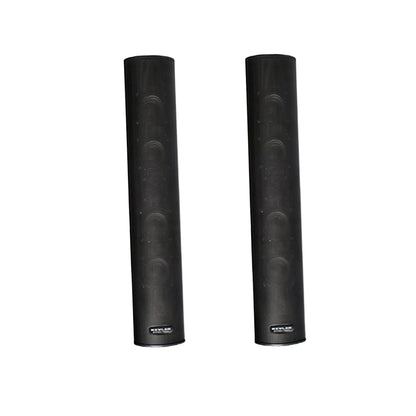 [CLEARANCE] KEVLER CLM-301T 2-Way Bass Reflex Passive Waterproof Wall Mount Speaker (PAIR) with 100V Multi TAP Function and Bracket for Large Rooms and Outdoor Use (Black) CLM-301TB