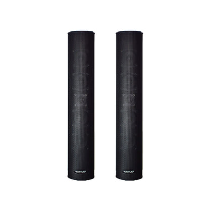 [CLEARANCE] KEVLER CLM-301T 2-Way Bass Reflex Passive Waterproof Wall Mount Speaker (PAIR) with 100V Multi TAP Function and Bracket for Large Rooms and Outdoor Use (Black) CLM-301TB