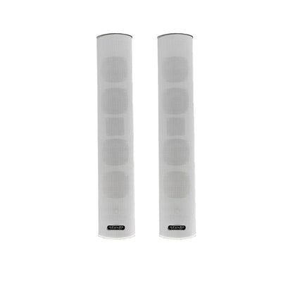 [CLEARANCE] KEVLER CLM-301T 2-Way Bass Reflex Passive Waterproof Wall Mount Speaker (PAIR) with 100V Multi TAP Function and Bracket for Large Rooms and Outdoor Use (Black) CLM-301TB