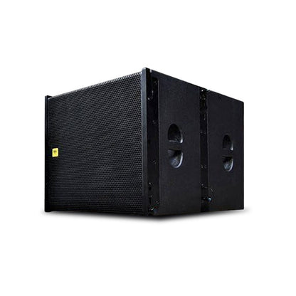 KEVLER EZ-118SA 18" 1200W Active Subwoofer Line Array Speaker System with Built-In Class D Amplifier, XLR Line and Input, SpeakOn Terminals, DSP Control and Flight Case
