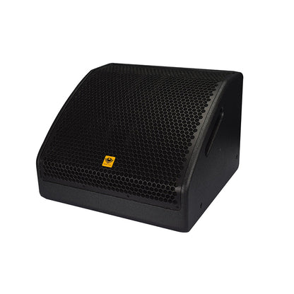 [CLEARANCE] KEVLER MR-15A 15" 600W 2-Way Coaxial Active Stage Monitor Speaker with Volume Controls, 3-Pin XLR I/O, Easy Daisy-Chain Loop Connection and Built-In Wide Side Handles