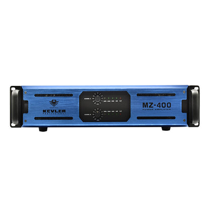 [CLEARANCE] KEVLER MZ-400 400W Professional Class H Power Amplifier with 20Hz-20KHz Frequency, Balance/Unbalance 3-Pin XLR Input and 2 Speakon Terminals, LED Indicators with Dual Variable Speed Fans