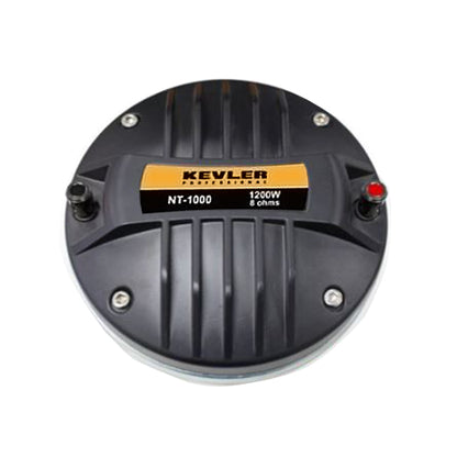 [CLEARANCE] KEVLER NT-1000 1000W Titanium Dome Neodymium Compression Driver with 100mm Voice Coil and 2" Exit Throat for Speaker Output Feedback Reduction