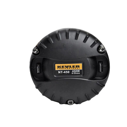 KEVLER NT-450 450W Titanium Dome Neodymium Compression Driver with 44mm Voice Coil, 8 Ohms Impedance and 1" Exit Throat for Speaker