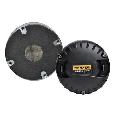 KEVLER NT-450 450W Titanium Dome Neodymium Compression Driver with 44mm Voice Coil, 8 Ohms Impedance and 1" Exit Throat for Speaker