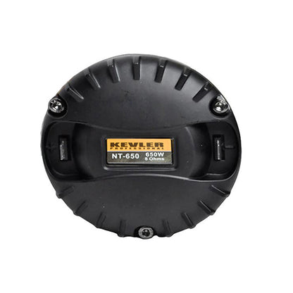 KEVLER NT-650 650W Titanium Dome Neodymium Compression Driver with 65mm Voice Coil and 1.5" Exit Throat for Speaker Output Feedback Reduction