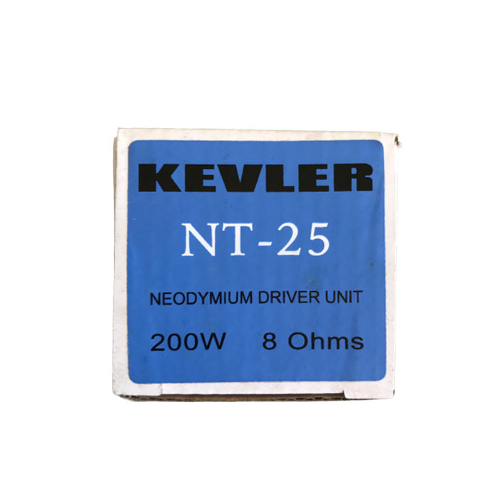 KEVLER NT-25 200W Phenolic Dome Neodymium Compression Driver with 25 mm Voice Coil and 1" Exit Throat for Speaker Output Feedback Reduction