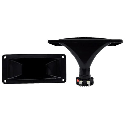 KEVLER NT-38 200W Phenolic Dome Neodymium Compression Driver with 3" x 8" Horn, 25mm Voice Coil, 8 Ohms Impedance and 1" Exit Throat for Speakers