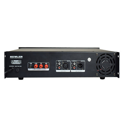 KEVLER PA-500X 450W PA Power Amplifier with LED Indicators, XLR / RCA Line Input and Output, Gain and Volume Control