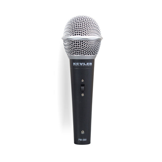 KEVLER PM-580 Professional Dynamic Karaoke Wired Microphone with 10-Meters Cable with 10Watts and 4 Ohms Impedance