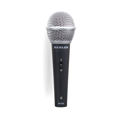 KEVLER PM-580 Professional Dynamic Karaoke Wired Microphone with 5-Meters Cable with 10Watts and 4 Ohms Impedance