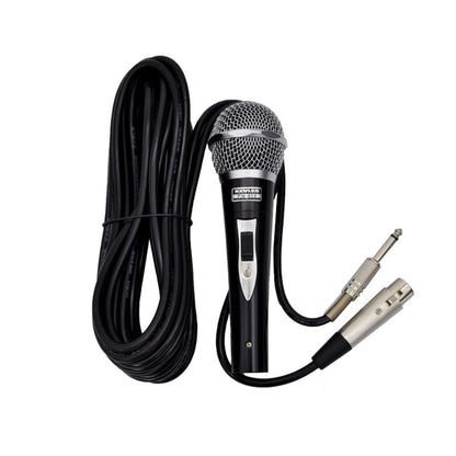 KEVLER PM-880 Professional Dynamic Hypercardioid Wired Microphone with 10-Meters Cable, 10Watts and 4 Ohms Impedance