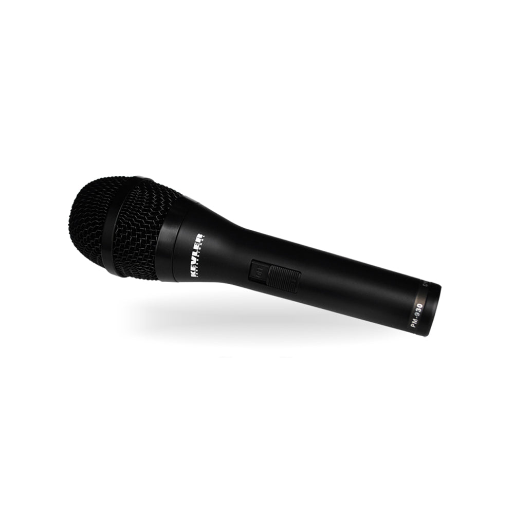 KEVLER PM-930 Professional Dynamic Hypercardioid Wired Microphone with Precision Crafted Design, 10-Meters Cable, 15Watts and 4 Ohms Impedance