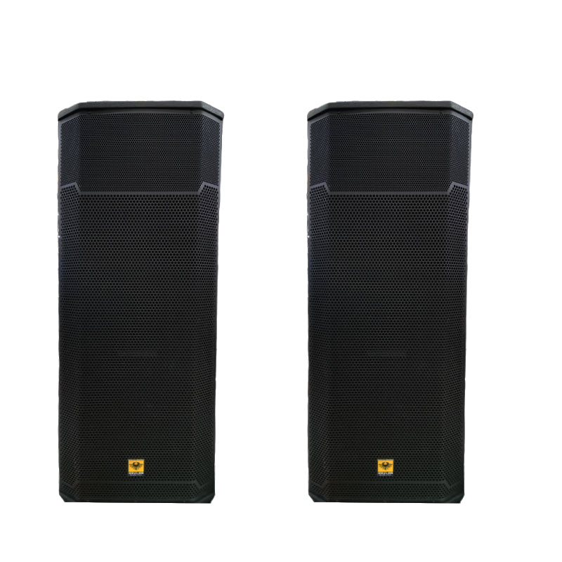 KEVLER PRX-825 15" 1400W 2-Way Full Range Passive Loudspeaker (PAIR) with 2 SpeakOn Terminals and Multiple Handles for Events and Gatherings