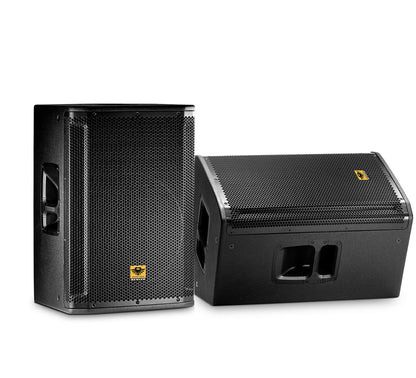 KEVLER SRX-812 12" 1000W 2-Way Bass Reflex Full Range Passive Loud Speaker (PAIR) with 2 SpeakOn Terminals, Multiple Handles, Multi-Angle Enclosure and Bottom Pole Mount