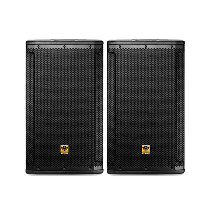 [CLEARANCE] KEVLER SRX-815A 15" 600W 2-Way Bass Reflex Full Range Active Loudspeaker (PAIR) with Built-In Class D Amplifier, Tuner Knobs, XLR Line In/Out, 2 SpeakOn Terminals and Multiple Handles