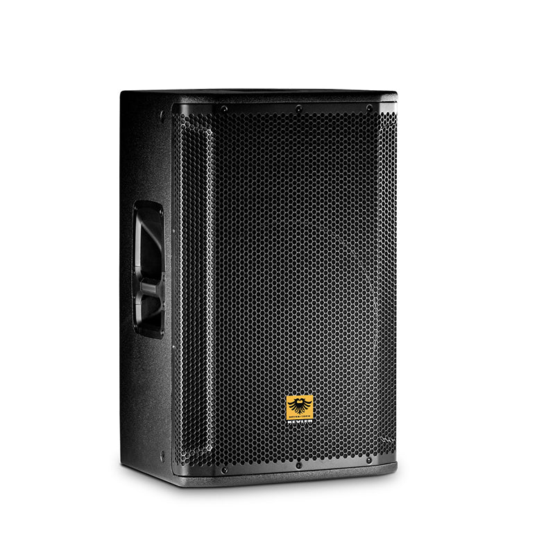 KEVLER SRX-815A 15" 600W 2-Way Bass Reflex Full Range Active Loudspeaker (PAIR) with Built-In Class D Amplifier, Tuner Knobs, XLR Line In/Out, 2 SpeakOn Terminals and Multiple Handles
