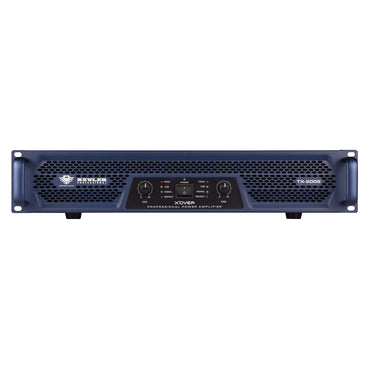 KEVLER TX Series 200W / 400W  X'Over Professional Class AB 2-Channel Bridgeable High Power Amplifier with Crossover Functions, Adjustable Frequency, Lowpass & Highpass Filter Switch | TX-200S, TX-400S