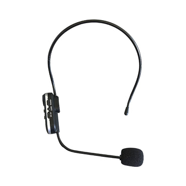 KEVLER UHM-100 UHF Wireless 400mAh Rechargeable Headset Lapel Instrument Microphone with Receiver, 50Hz-15KHz Frequency Response and 20 Selectable Frequency