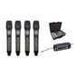 KEVLER UHM-4.0 Wireless UHF Handheld Microphone Set with 2600mAh Rechargeable Integrated Receiver, Digital LCD Display and 10 Selectable Frequencies and Travel Case