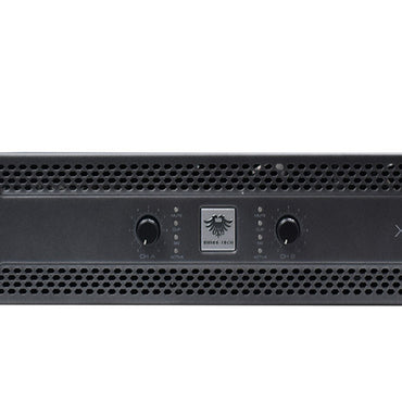 [CLEARANCE] KEVLER X4 1200W Power Amplifier with 20Hz-20KHz Frequency, Balance/Unbalance XLR Input, Stereo, Parallel and Bridge Mode Selection, LED Indicators, 3-Pin XLR I/O, Metal Frame and Dual Variable Speed Fans