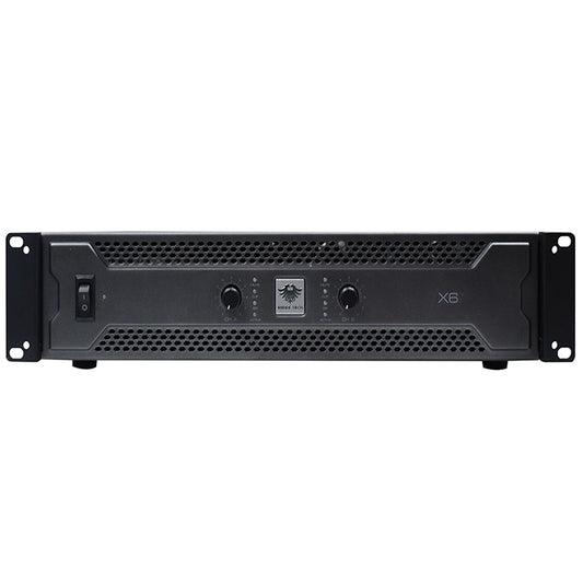 KEVLER X8 2400W Power Amplifier with 20Hz-20KHz Frequency, Balance/Unbalance XLR Input, Stereo, Parallel and Bridge Mode Selection, LED Indicators, Metal Frame and Dual Variable Speed Fans