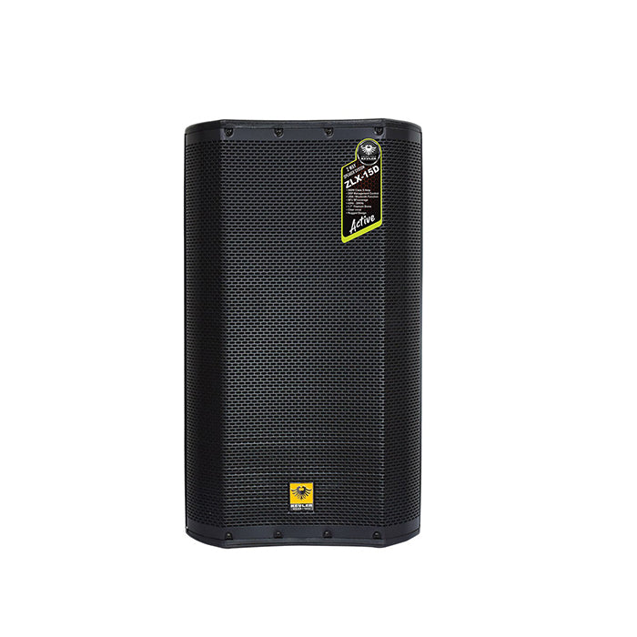 KEVLER ZLX-15D 15" 500W 2-Way Full Range Active Loud Speaker with LCD Display and Class D Amplifier, Built-In USB Port and Bluetooth Function, Mic Line, RCA and XLR I/O and DSP Preset Modes | ZLX-15D