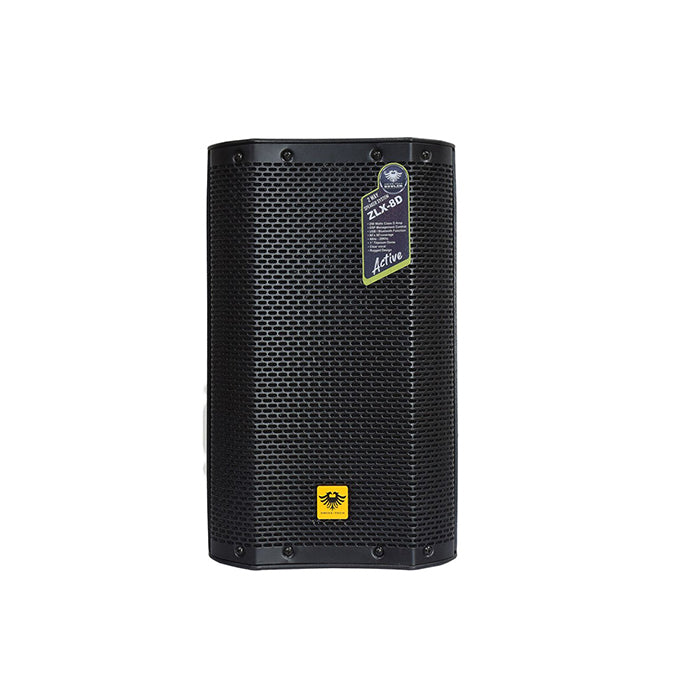 KEVLER ZLX-8D 8" 250W 2-Way Full Range Active Loud Speaker with LCD Display and Class D Amplifier, Built-In USB Port and Bluetooth Function, Mic Line / Guitar, RCA and XLR Line I/O and DSP Preset Modes | ZLX-8D