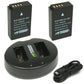 Wasabi Power Battery EN-EL20 (2-Pack) EL20 and Dual USB Charger for Nikon EN-EL20, EN-EL20a and Blackmagic Pocket Cinema Camera