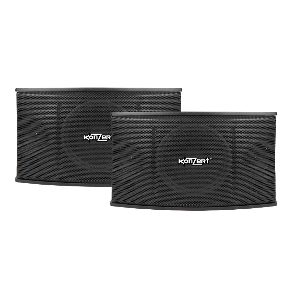 Konzert KS-450V 10" 450W 2-Way Bass Reflex 3 Passive Karaoke Speaker System (PAIR) for Live Concerts and Events