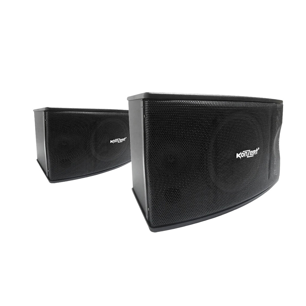 Konzert KS-450V 10" 450W 2-Way Bass Reflex 3 Passive Karaoke Speaker System (PAIR) for Live Concerts and Events