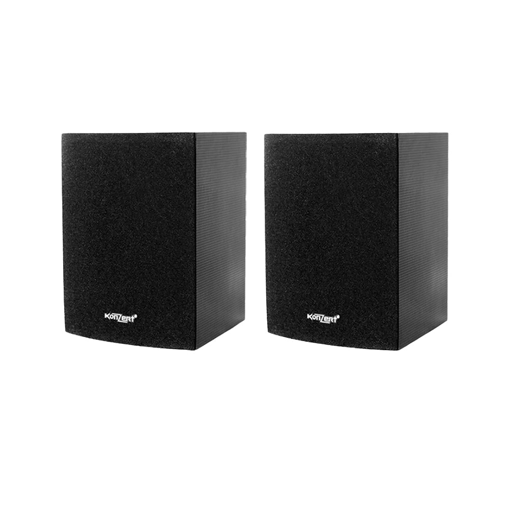 Konzert KS-55MK2 5" 100W 2-Way Passive Bookshelf Wallmounted Speaker System (PAIR) for Small to Medium Sized Spaces and Indoor Home Theater System