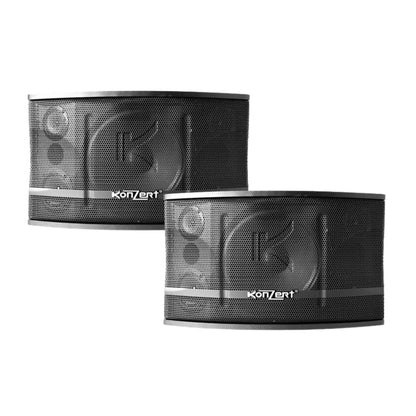 Konzert KS-655MK2 12" 650W 3-Way Bass Reflex Passive Karaoke Speaker System (PAIR) for Live Concerts and Events