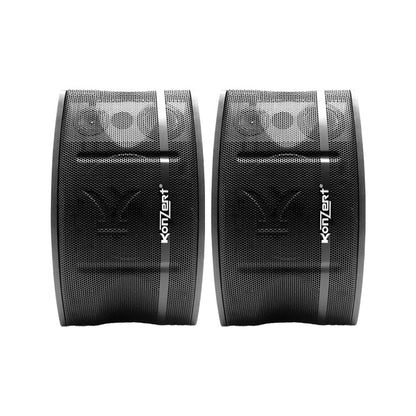 Konzert KS-655MK2 12" 650W 3-Way Bass Reflex Passive Karaoke Speaker System (PAIR) for Live Concerts and Events