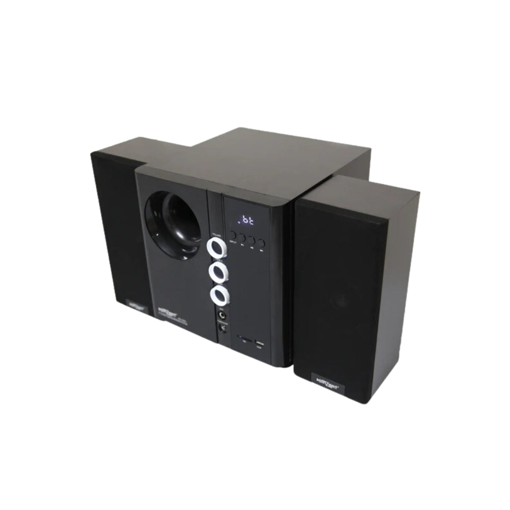 Konzert KX-250+ 2500W 2.1 Channel Active Multimedia Speaker System with Bluetooth, USB/SD Slot, Aux-In, Mic Input, FM Radio