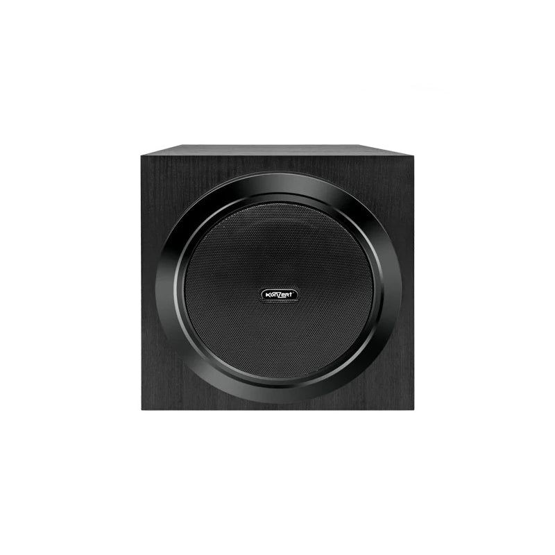 Konzert KX-355+ 3800W 2.1 Channel Active Multimedia Speaker System with 6.5" Subwoofer with Bluetooth, USB/SD Card Slot, Aux-In, 2 Mic Input, FM Radio