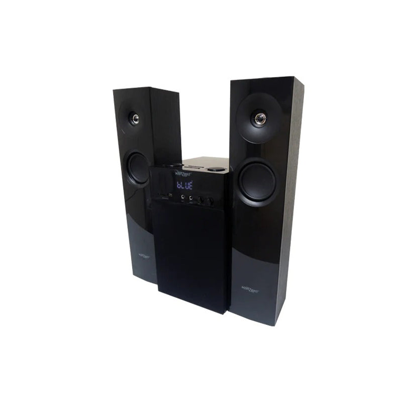 Konzert KX-450+ 4500W 2.1 Channel Active Multimedia Speaker System with Bluetooth, USB/SD Slot, Aux-In, 2 Mic Input, FM Radio and Wired Microphones