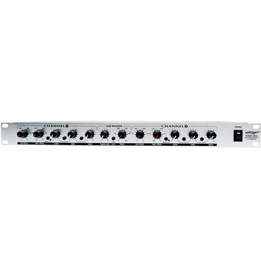 Konzert KXW-302 3-Way Stereo Crossover Equalizer with Sub Out Low / Mid / High Output Subwoofer Level Controls and XLR & TRS Output
