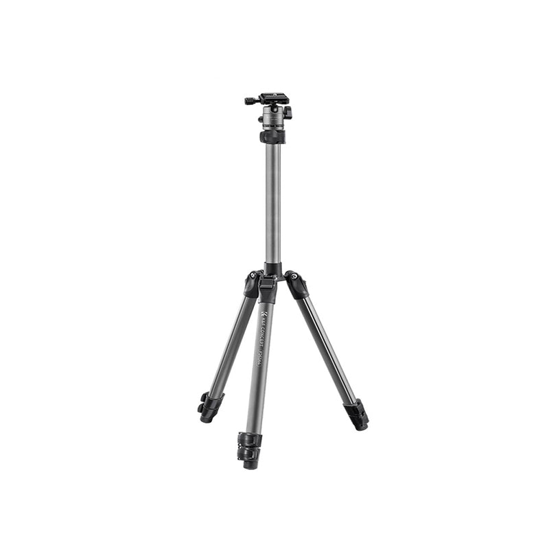 K&F Concept FA263A4 Compact 3-Section DSLR Tripod with BH-25C 360 Degree Panoramic CNC Ball Head with 8kg Load Capacity and 168cm Max Height for Travel and Vlogging | KF09-122