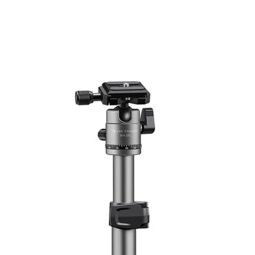 [CLEARANCE] K&F Concept Lightweight and Compact Aluminum DSLR Tripod 66"/168cm with 360 Degree Panoramic CNC Metal Ball Head with 8kg Load Capacity for Travel and Vlogging | KF09-122