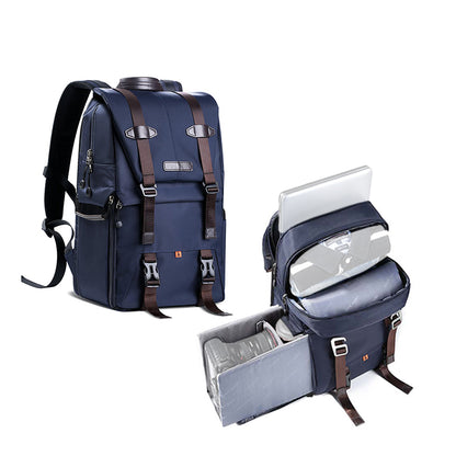K&F Concept KF13.087 KF13-087 Waterproof Multifunctional DSLR Camera Backpack with Large Capacity and Dual Layer Design for Travel Photography and Videography