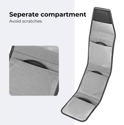 K&F Concept 3-Pocket Filter Pouch Case fits up to 62mm / 82mm Camera Filters | KF13-138, KF13-139