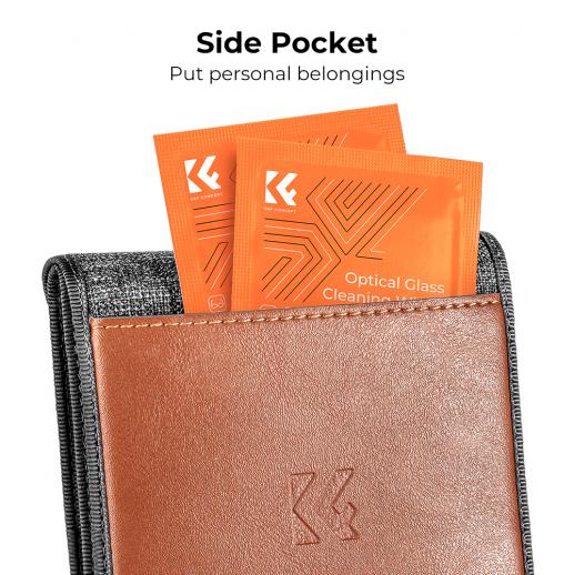 K&F Concept 3-Pocket Filter Pouch Case fits up to 62mm / 82mm Camera Filters | KF13-138, KF13-139