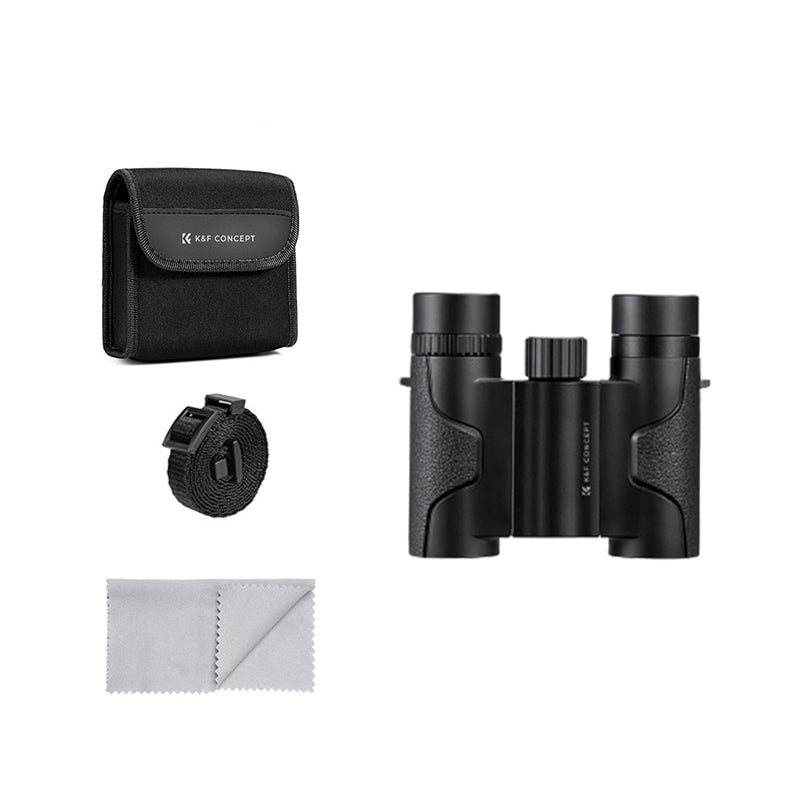 K&F Concept 8x21 BAK4 Prism Wide Angle HD Binoculars IP65 Waterproof, 378Ft Max Range with FMC Lens, 21mm Large View Eyepiece for Outdoor Travel, Camping and Bird Watching | KF33-069