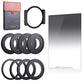 [CLEARANCE] K&F Concept GND8(0.9) + 100mm Square Filter and Holder System with 100 x 150mm Square Soft Graduated ND Filter and 8 Piece Adapter Rings for Scenic and Landscape Photography | SKU-1814